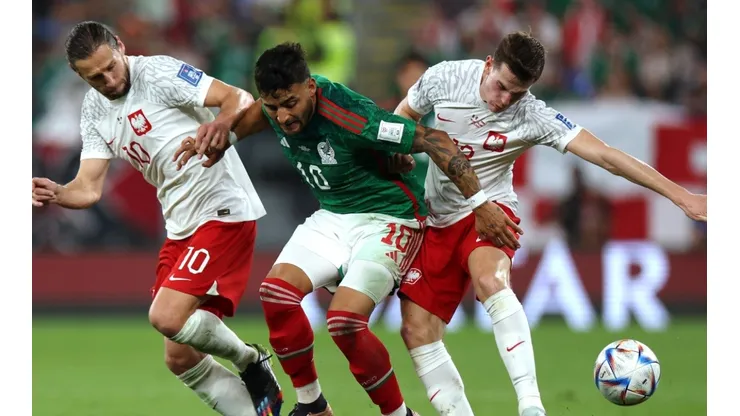 México consiguió un empate ante Polonia en su primer juego del Mundial (Getty)