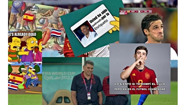 Los memes destrozaron a Costa Rica en redes tras el ridículo ante España