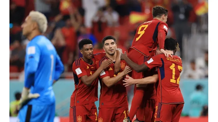 España no tuvo piedad y aplastpo 7 por 0 a Costa Rica (Getty)