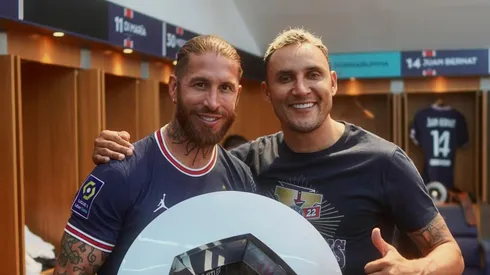Sergio Ramos y Keylor Navas, amigos y compañeros de equipo tanto en el Real Madrid como en el PSG (PSG)
