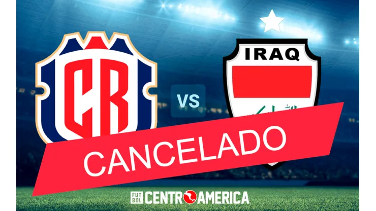 Amistoso entre Costa Rica e Irak quedó cancelado.