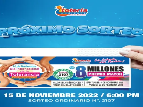 ◉ Lotería Nica de HOY, martes 15 de noviembre: sorteo y números