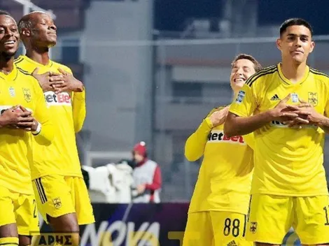 Luis Palma vuelve a anotar con Aris