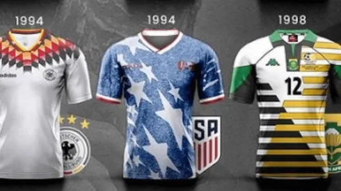 Las camisetas más curiosas en la historia del Mundial.