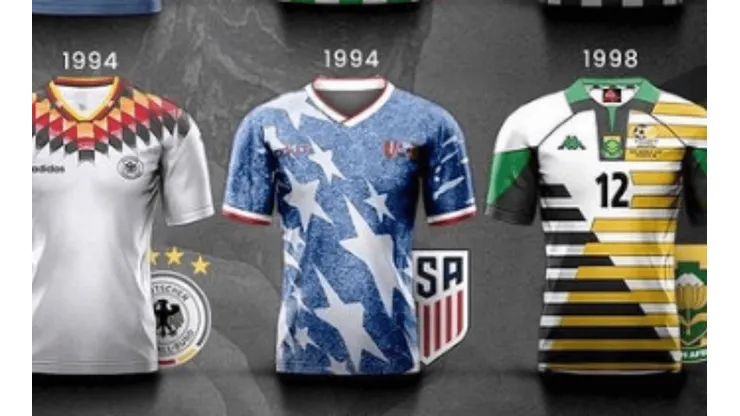 Las camisetas más curiosas en la historia del Mundial.