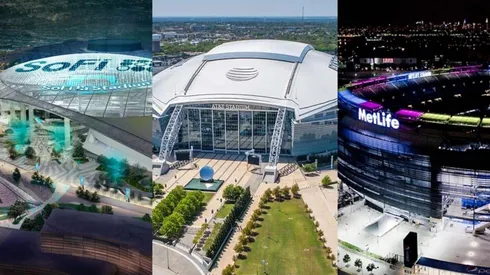 Los tres estadios que desde ya se pelean albergar la final del Mundial 2026 en Estados Unidos.