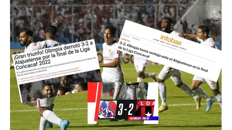 La reacción de la prensa internacional tras la victoria de Olimpia sobre Alajuelense
