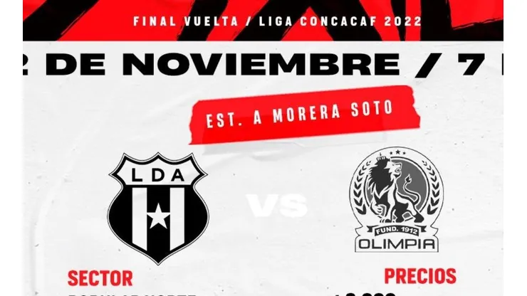 ¡A la venta boletos para la gran final de Liga Concacaf!