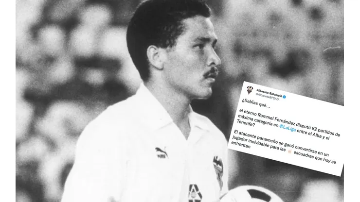 Albacete recuerda a Rommel Fernández en su partido ante Tenerife