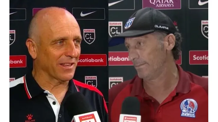 Fabián Coito y Pedro Troglio, técnicos de de Alajuelense y Olimpia respectivamente