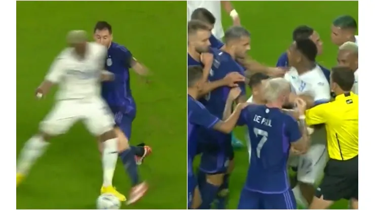 La fuerte entrada de Deiby Flores a Lionel Messi que hizo enojar a los argentinos [VIDEO]