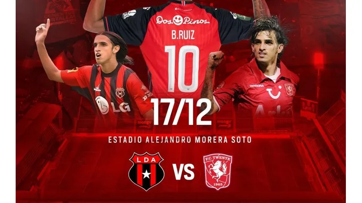 Despedida de lujo para Bryan Ruiz: Twente jugará ante Alajuelense en Costa Rica.