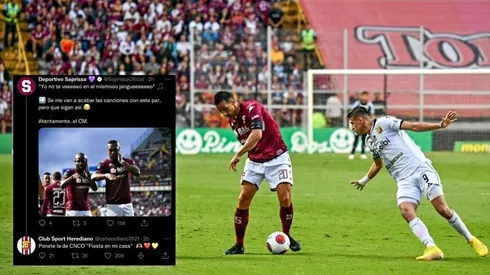 Los picantes mensajes entre Saprissa y Herediano en redes