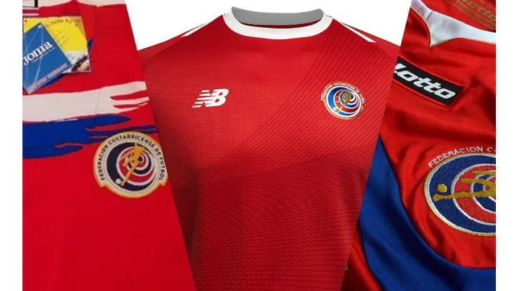 Las mejores camisetas de la Selección de Costa Rica en los mundiales.