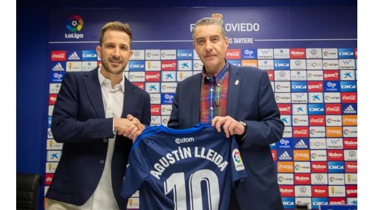 Agustín Lleida fue presentado este jueves como nuevo Gerente Deportivo del Real Oviedo de España (Real Oviedo)