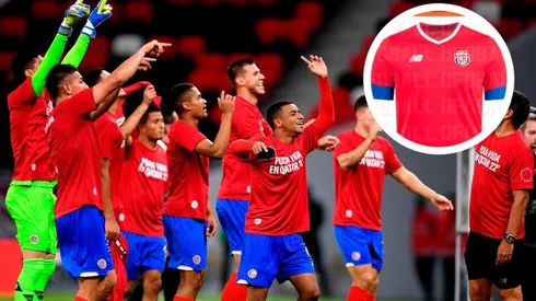 Las nuevas camisetas que usará Costa Rica en el Mundial de Qatar 2022.