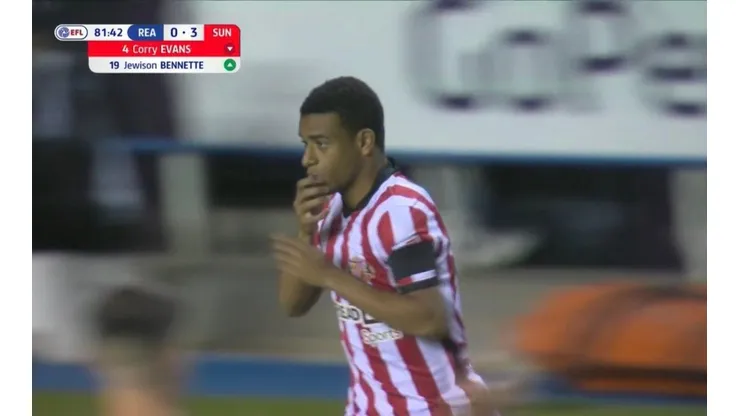 Jewison Bennette debutó con Sunderland en Inglaterra.