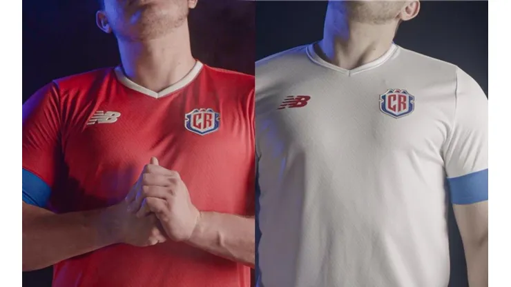 Oficial: New Balance presentó los uniformes de Costa Rica para Qatar 2022.