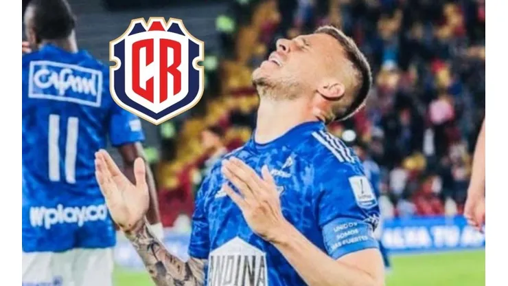 Juan Pablo Vargas encendió las alarmas en Costa Rica: lesión con Millonarios