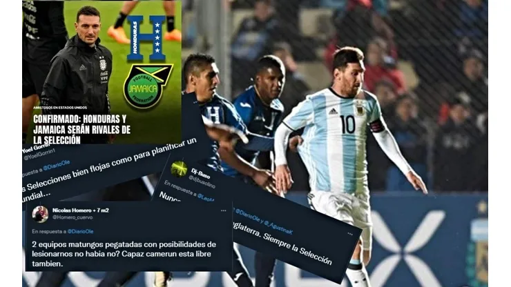 En Argentina menosprecian a Honduras como rival en la previa de Qatar 2022
