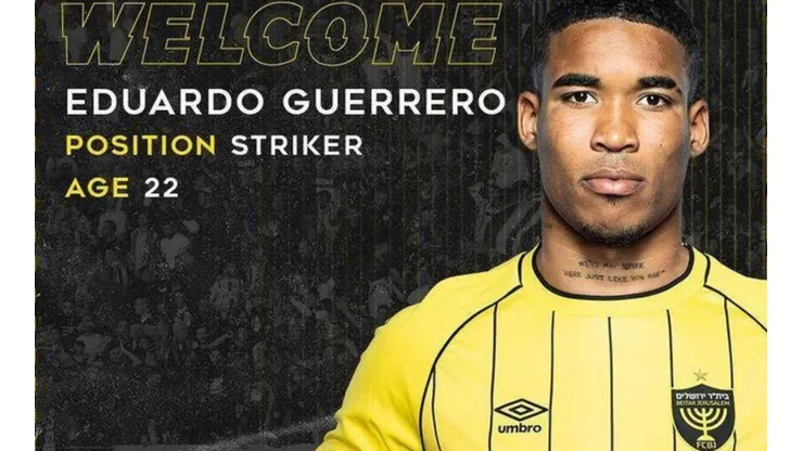 Eduardo Guerrero es cedido a otro equipo israelí
