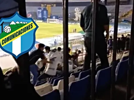 Aficionados de Comunicaciones se fueron a los golpes durante el Clásico [VIDEO]