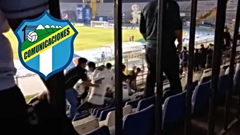Aficionados de Comunicaciones se fueron a los golpes en las gradas [VIDEO]