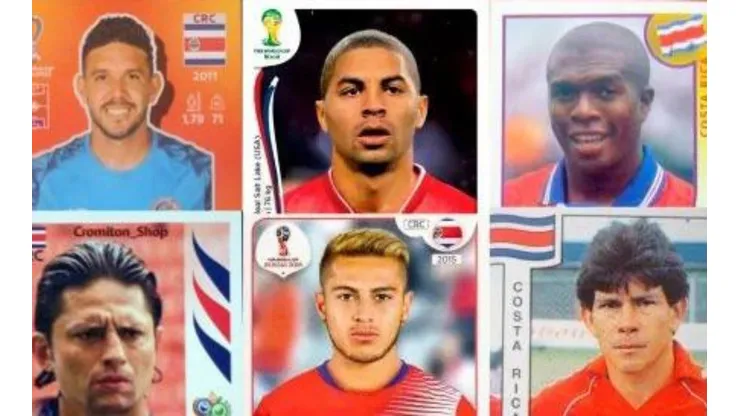 Los futbolistas de Costa Rica que estuvieron en álbumes Panini pero que no fueron al Mundial.
