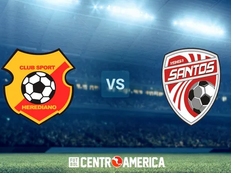 Herediano vs Santos de Guápiles: todos los detalles