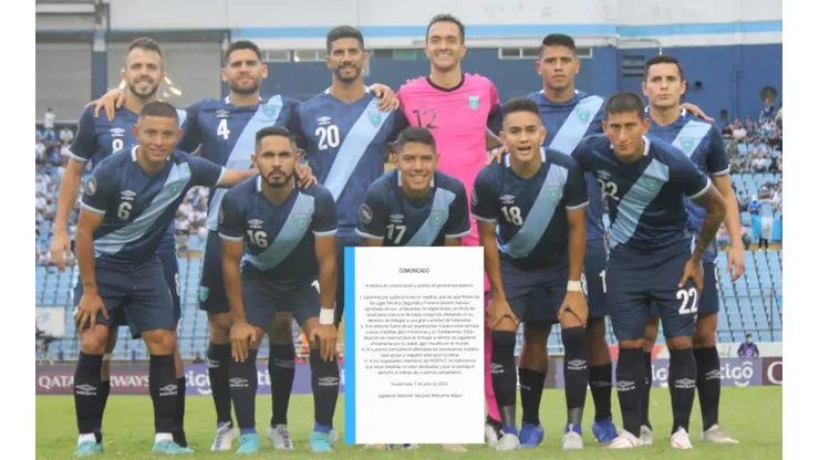 Seleccionados de Guatemala están en contra de una normativa de la Fedefut