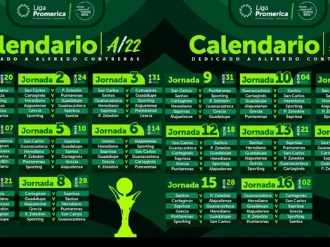 Costa Rica: Unafut ya definió el calendario para el Apertura 2022