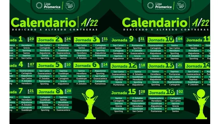 Definido el calendario del Apertura 2022