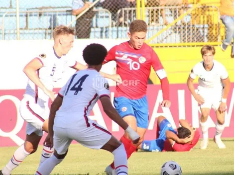 Costa Rica quedó eliminada tras perder ante Estados Unidos en el Premundial Sub-20