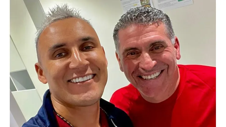 Navas se mostró muy agradecido con el técnico Luis Fernando Suárez (Facebook, Navas)