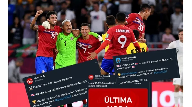 Así reaccionaron los medios tras la clasificación de Costa Rica a Qatar