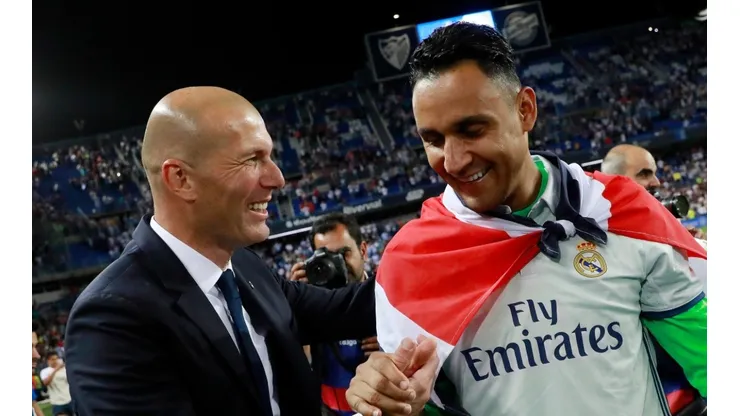 Zidane y Navas ya se conocen muy bien y han pasado momentos inolvidables juntos (Getty)