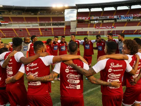 El once de Panamá ante Martinica
