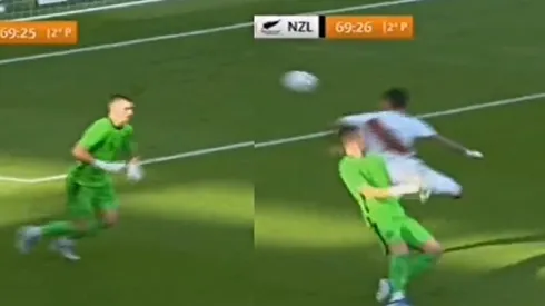 El increíble blooper del arquero de Nueva Zelanda ante Perú [VIDEO]