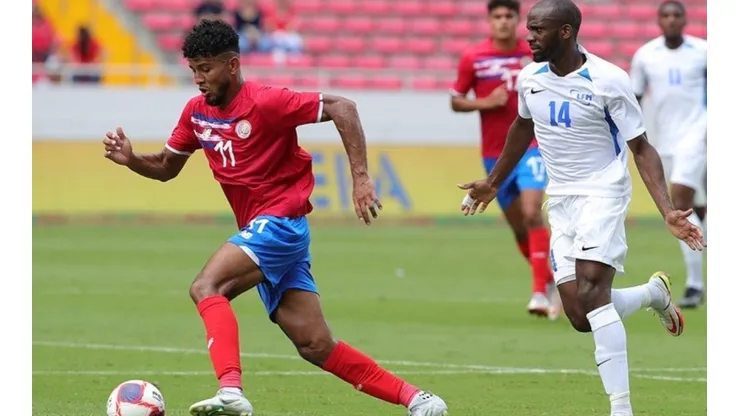 Johan Venegas jugó como estelar este domingo ante Martinica (Fedefut CR)
