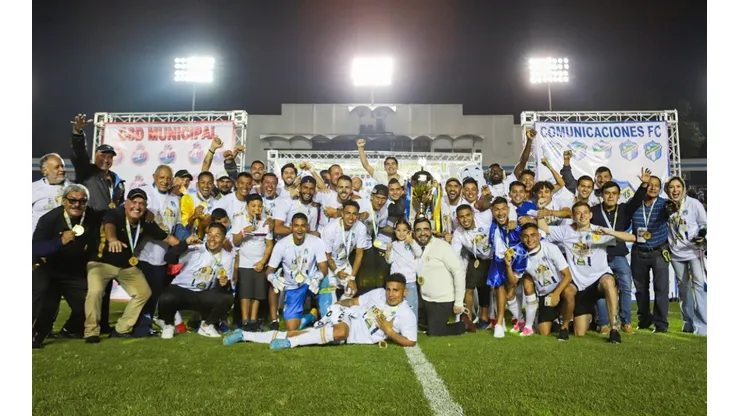 Celebración del Comunicaciones este domingo (Comunicaciones FC)