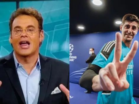 Faitelson menospreció la Champions del Madrid y Courtois le respondió