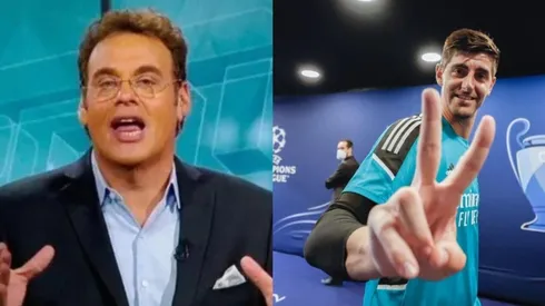 Faitelson menospreció la Champions del Madrid y Courtois le respondió