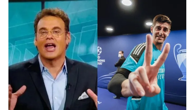 Faitelson menospreció la Champions del Madrid y Courtois le respondió