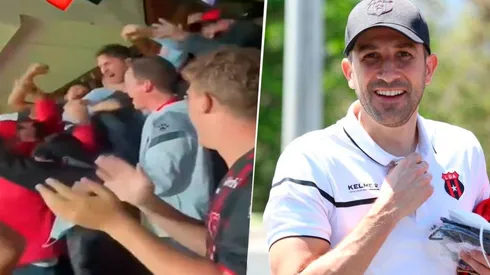 ¡Desahogo total! La efusiva reacción de Agustín Lleida ante agónico triunfo de Alajuelense.