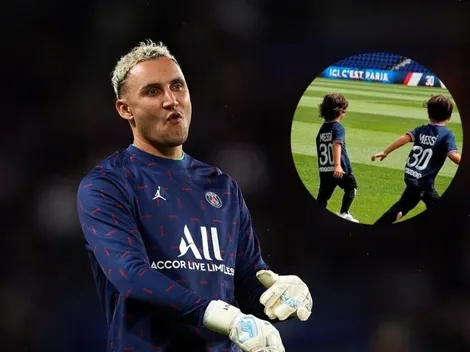 Los hijos de Messi pusieron a prueba los reflejos de Keylor Navas [VIDEO]