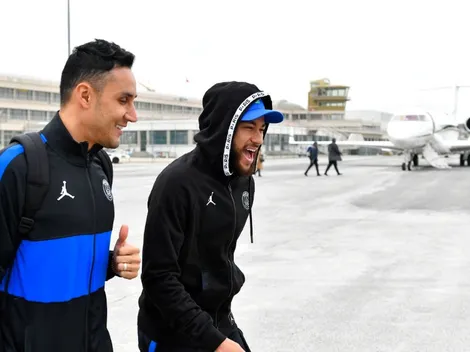 Neymar imitó a Keylor Navas al protagonizar un tapadón (VIDEO)