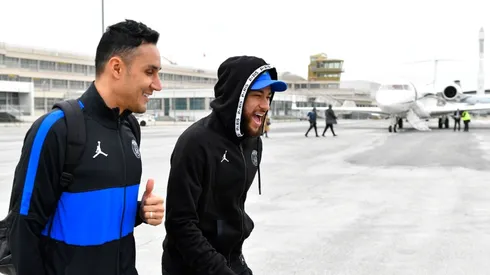 Neymar imitó a Keylor Navas al protagonizar un tapadón.