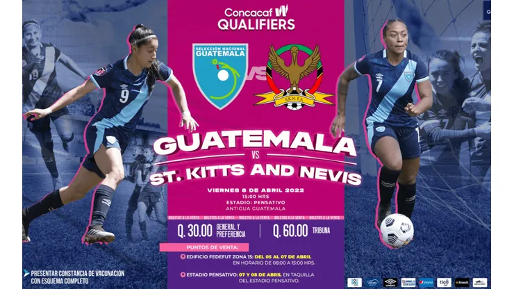 Guatemala vs. San Cristóbal y Nieves: cuándo, a qué hora y por qué canal ver hoy la fecha 3 de la Clasificatoria al Campeonato Femenino Concacaf W 2022.