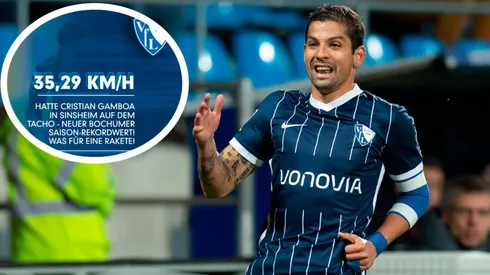 "¡Qué cohete!": Bochum resaltó cualidad de Cristian Gamboa.
