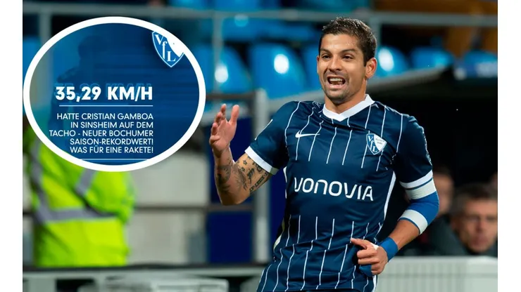 "¡Qué cohete!": Bochum resaltó cualidad de Cristian Gamboa.